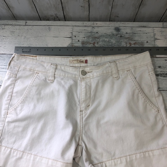 Levi’s 545 White 4” Shorts 12M - Picture 6 of 11
